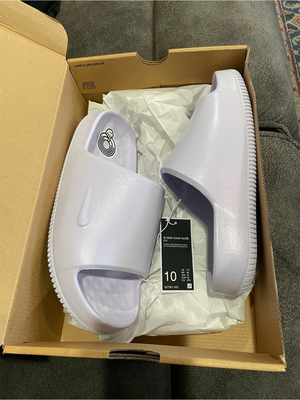 Nike Calm Slide 2.0 Women’s Slides in Light Lavender